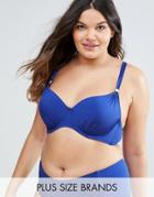 Dorina Plus Size Cote D'azur Underwired Bikini Top - Blue