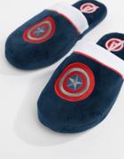 Fizz Marvel Captain America Slippers - Blue
