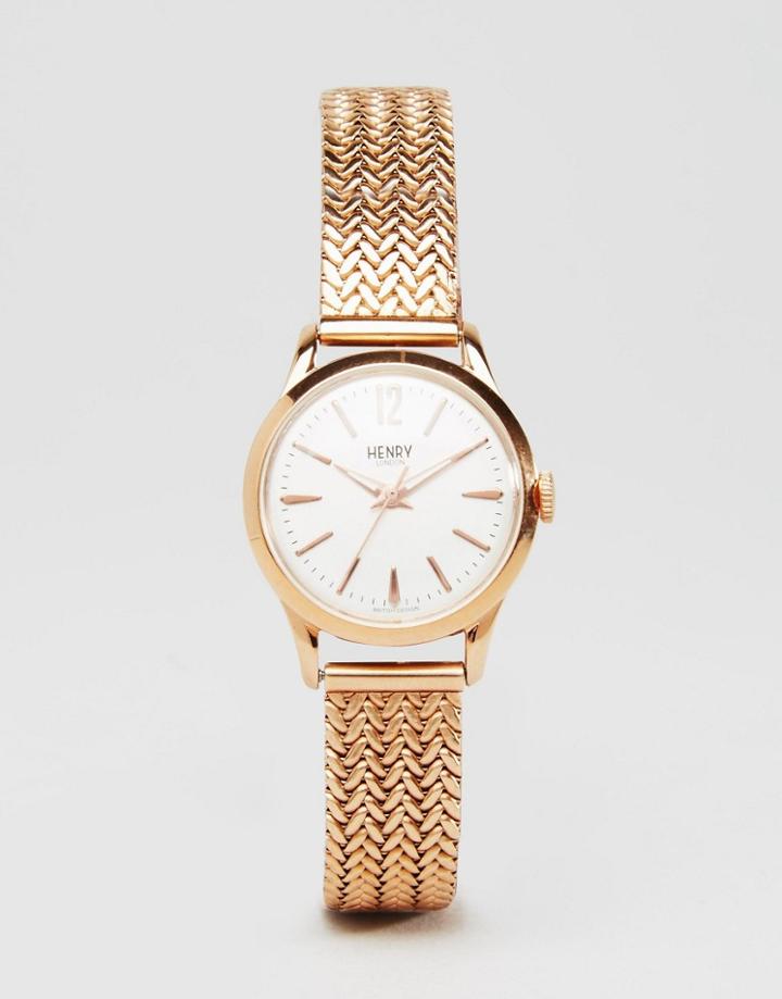 Henry London Rose Gold Richmond Watch Hl25-m-0022 - Rose Gold