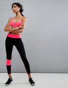 South Beach Leggings With Neon Trim - Black