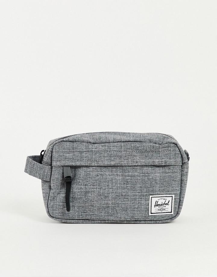 Herschel Supply Co Chapter Toiletries Bag In Gray Crosshatch-grey