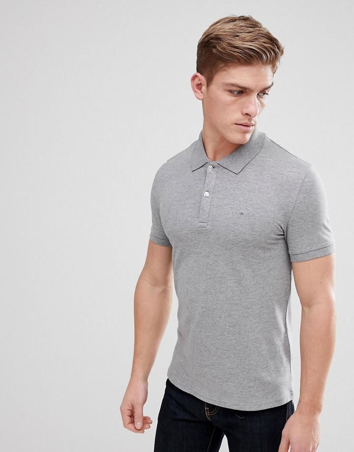 Celio Polo Shirt In Gray - Gray