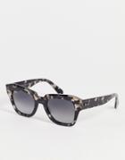 Ray-ban State Street Square Sunglasses In Black/gray Tort Orb2186