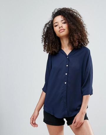 Louche Farrow Blouse - Navy