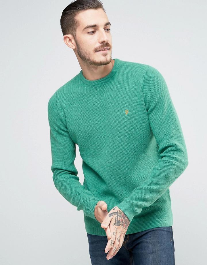 Farah Bracknell Crew Neck Sweater - Blue