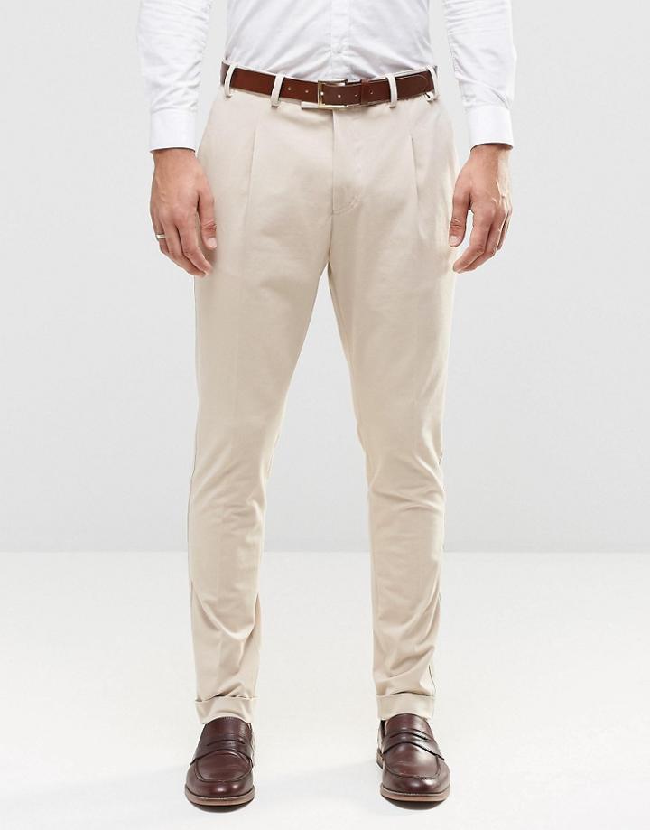 Jack & Jones Premium Suit Pants - Stone