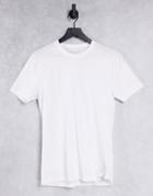 New Look Muscle Fit T-shirt In White