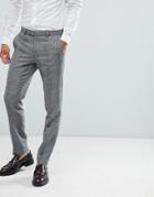 Moss London Skinny Suit Pants In Check - Multi