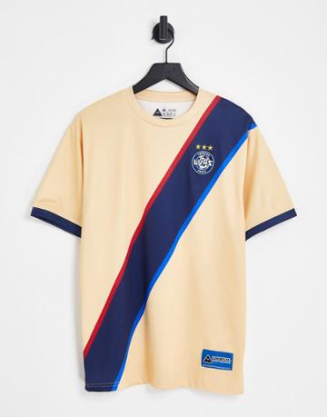 Lover's Fc Rambla Jersey T-shirt In Gold - Exclusive To Asos
