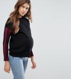 Asos Maternity Sweater With Contrast Rib Detail - Multi
