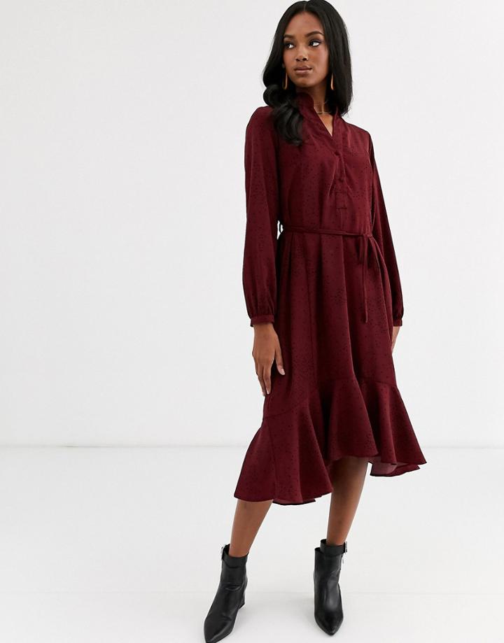 Y.a.s Long Sleeve Wrap Dress-multi