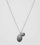 Reclaimed Vintage Inspired Lucky Charm Pendant Necklace In Silver Exclusive To Asos - Silver