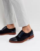 Ted Baker Saskat Suede Oxford Shoes In Navy - Navy