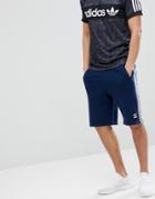 Adidas Originals Adicolor 3 Stripe Shorts In Navy Cw2438 - Navy