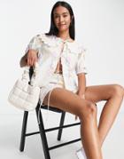 Damson Madder Vase Print Scallop Blouse In Multi - Part Of A Set