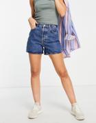 & Other Stories Forever Organic Cotton Denim Shorts In River Blue