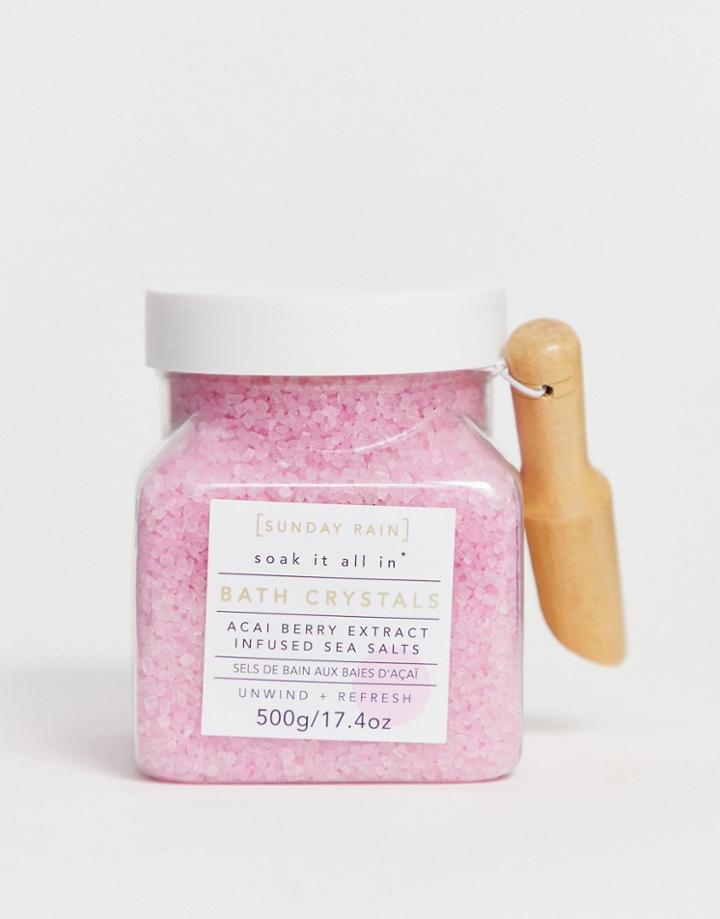 Sunday Rain Bath Crystals Acai Berry - Clear
