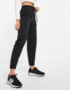 Y.a.s Drawstring Waist Cuffed Pants In Black