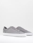 Asos Design Lace Up Sneakers In Gray