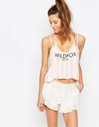Wildfox Stripe Cami Crop Top - Hotel Stripe