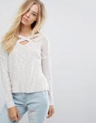 Hollister Cable Knit Sweater - Cream