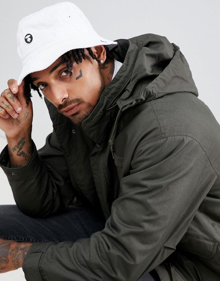 Aape By A Bathing Ape Bucket Hat In White - White