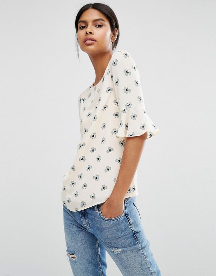 Oasis Lace Trim Top - Multi