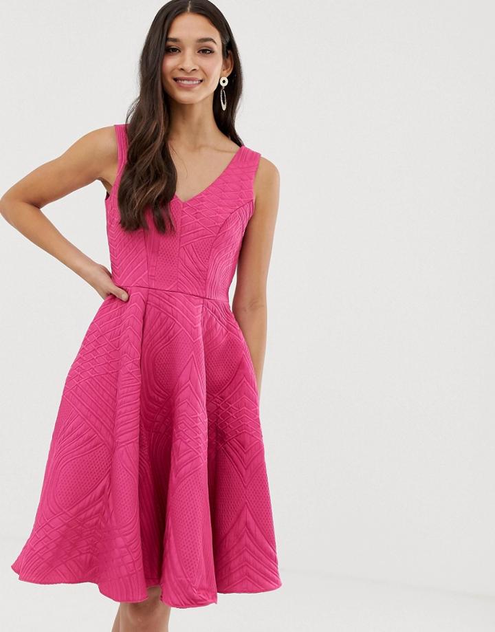 Closet Full Skirt Lined Dress - Pink