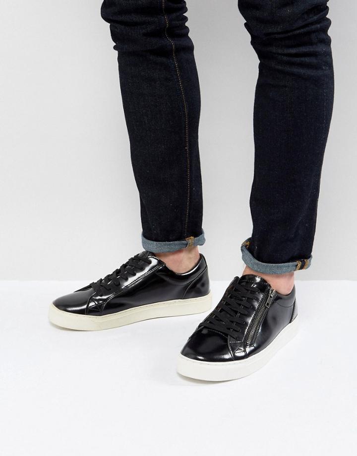 Religion Iron High Shine Shoes - Black
