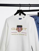 Gant Sweatshirt With Archive Print In White