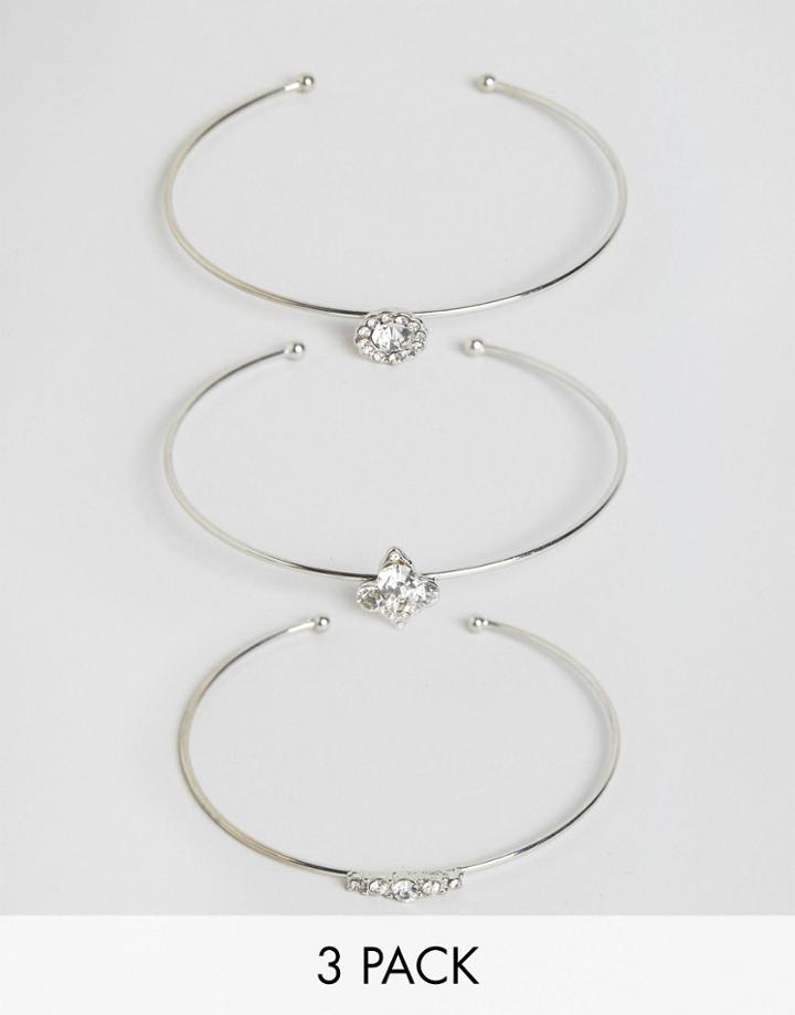 Designb 3 Pack Bracelets - Silver