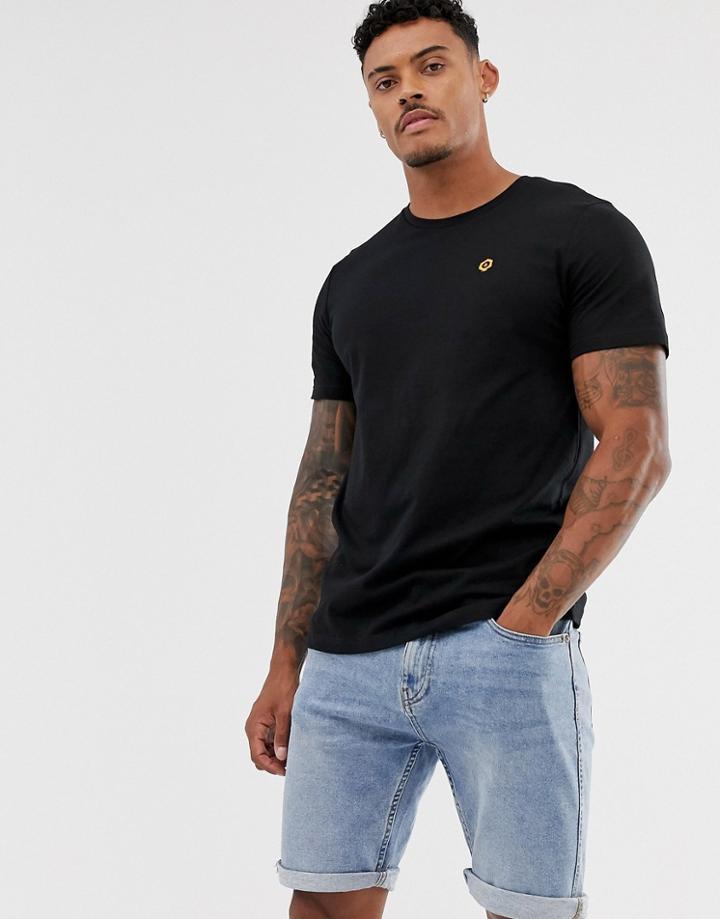 Jack & Jones Core Embroidery Logo T-shirt - Black
