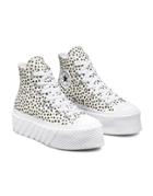 Converse Chuck Taylor All Star Hi Lift 2x Animal Print Sneakers In Egret-white