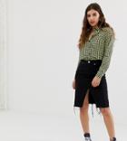 Glamorous Midi Skirt In Denim
