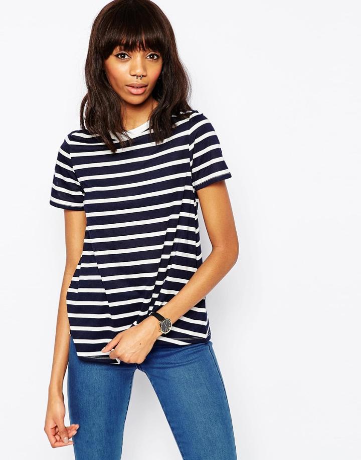 Asos Swing T-shirt In Stripe