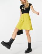 Y.a.s Floaty Mini Skirt In Yellow Dot Print-multi