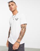 True Religion T-shirt With Back Print In White