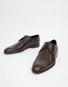 Hugo Appeal Derby Leather Shoes In Brown - Brown