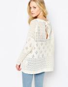 Vila Kimberly Textured Tie Back Sweater - Vila Kimberly Textur