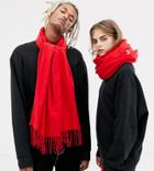 Collusion Unisex Blanket Scarf - Red