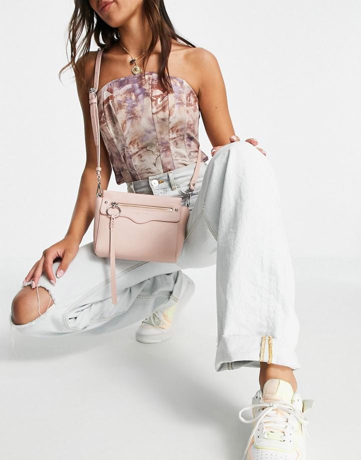 Rebecca Minkoff Crossbody Zip Detail Bag In Pink