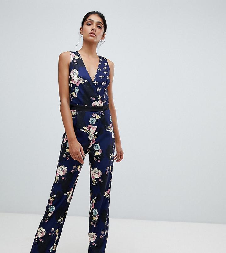 Little Mistress Tall All Overcontrast Printed Jumpsuit - Multi