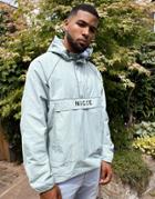 Nicce Linear Jacket Overhead Jacket With Logo In Green