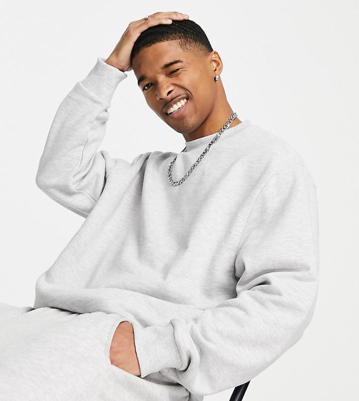 Collusion Sweatshirt In Gray Marl