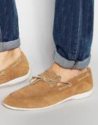 Armani Jeans Suede Loafers - Beige