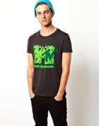 Asos T-shirt With Mtv Monster Print - Black