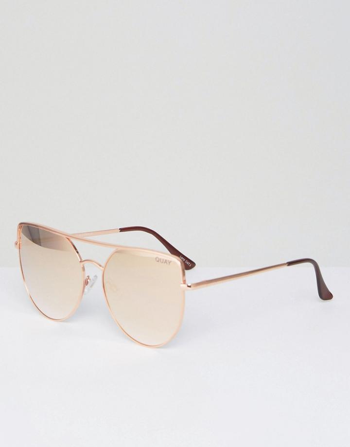 Quay Australia Santa Fe Sunglasses - Gold