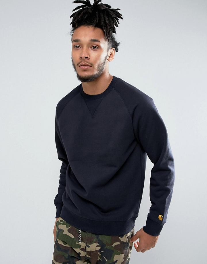 Carhartt Wip Chase Regular Fit Sweatshirt - Navy