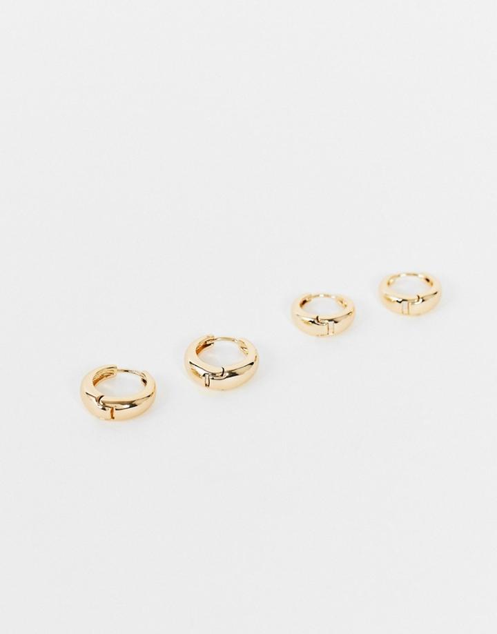 Na-kd 2 Pack Hoop Earring In Gold