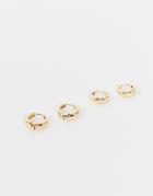Na-kd 2 Pack Hoop Earring In Gold